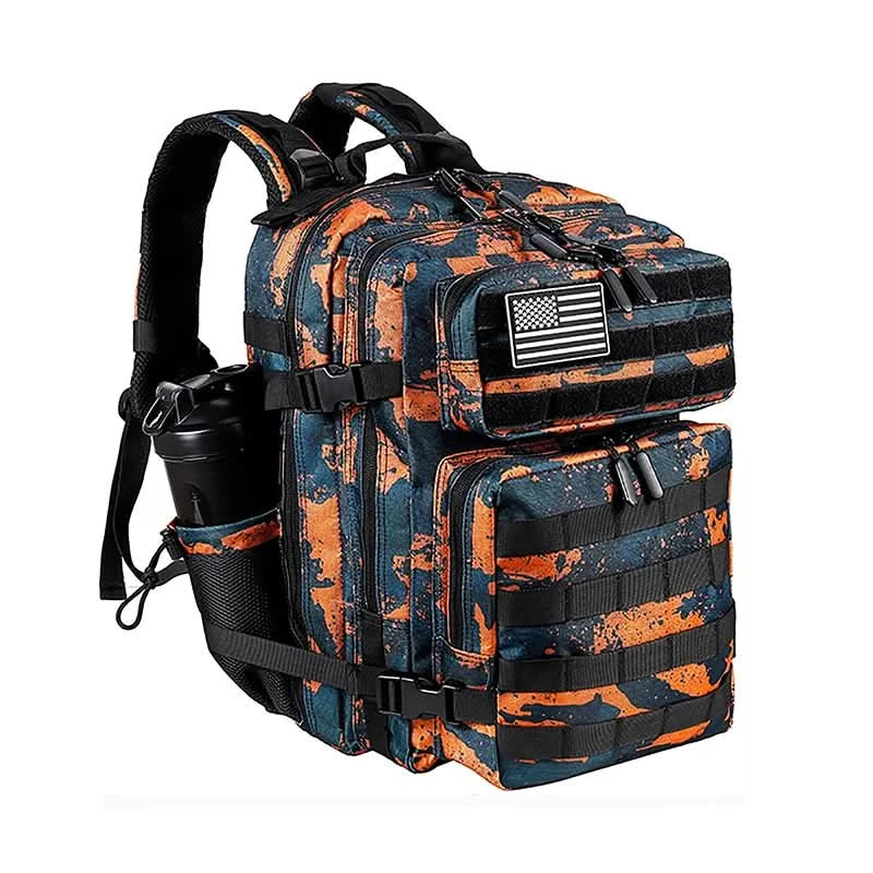 LHl 35L Tactical Backpack Small Athlete Gym Bag for Men/Women Qutdoor Travel Hiking Molle Rucksack with Bottle Holder - M & M Global