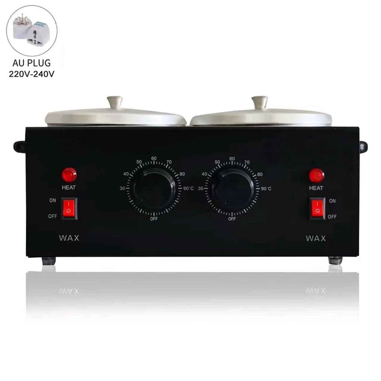 Dual Wax Pots Professional Electric Wax Heater Machine Parrafin Waxing Machine for Hair Removal Facial Skin Body SPA Salon - M & M Global