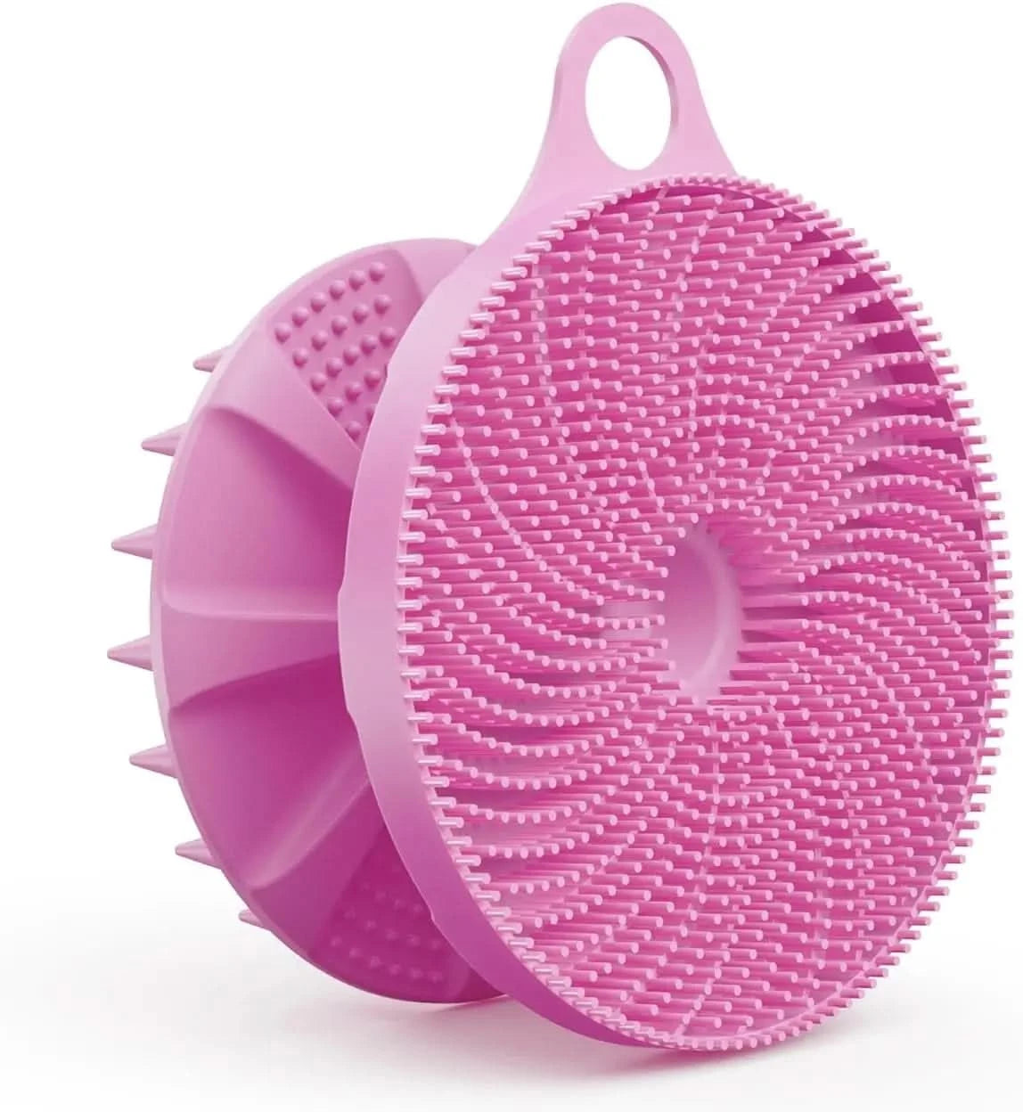 Silicone bath machine bath brush, more hygienic than traditional loofah, rich foam, long-lasting, gentle exfoliation - M & M Global