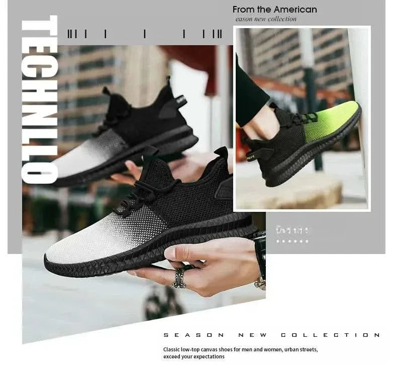 2024 Men's Sneakers Breathable Men Casual Shoes Outdoor Non-Slip Male Walking Lightweight Fashion Male Tennis Shoes - M & M Global