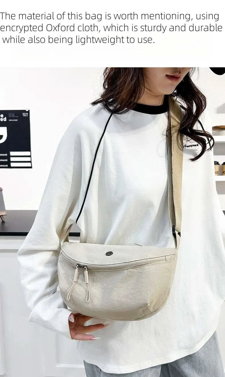Bag Women 2025 New Korean Versatile Popular Saddle Bag Shoulder Bag Sports Commuter Crossbody Multi functional Backpack - M & M Global