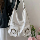 Vintage Women's Bag Leather Multifunctional Shoulder Bag Fashion Ladies Backpack Waterproof Wearable Square Backpacks - M & M Global