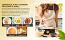 Electric Crepe Maker, Nonstick Multi-Function Tortilla Machine, Ideal for Crepes, Pancakes & Roti, Wooden Spatula & Batter Sprea - M & M Global
