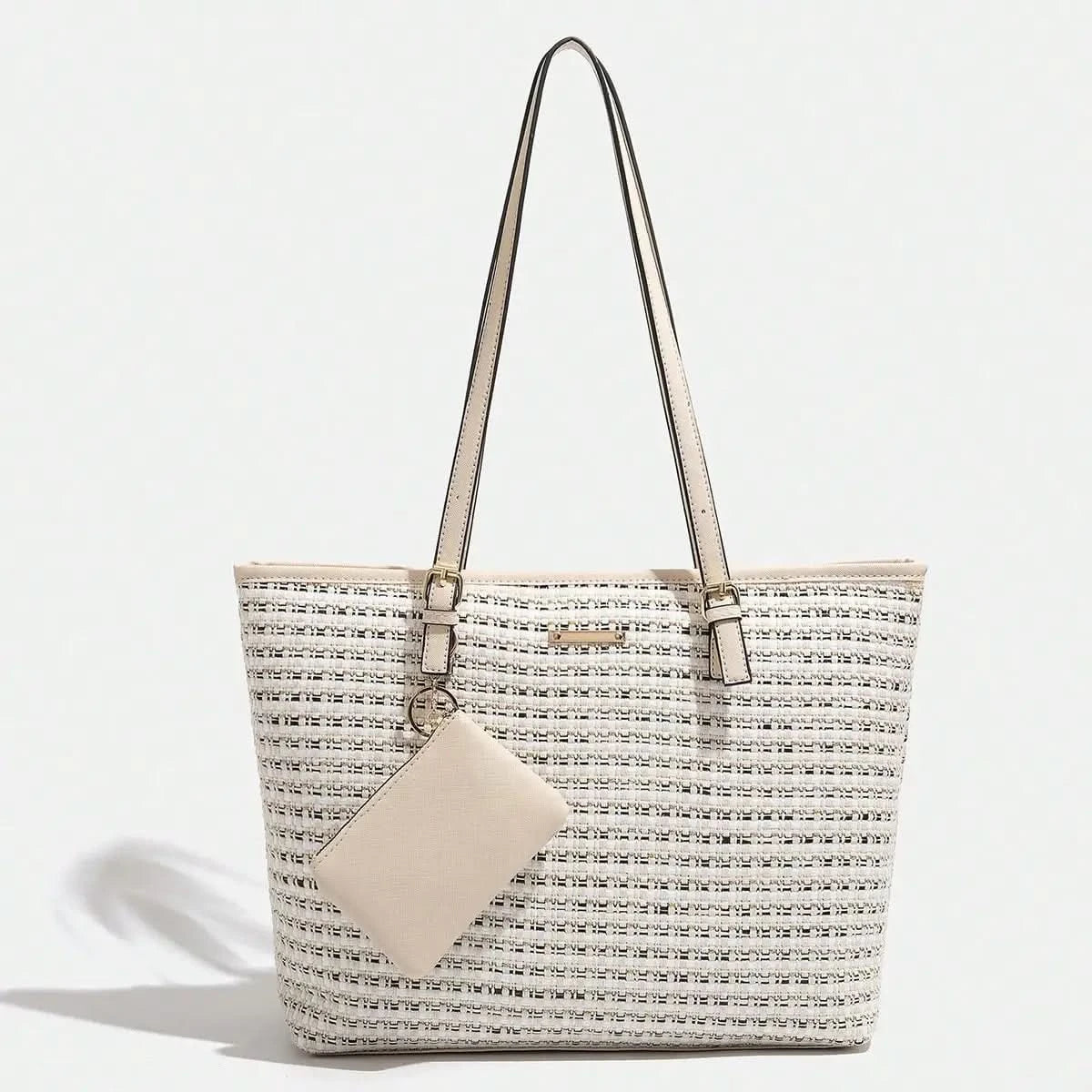2024 Europe and the United States new women's handbag shoulder bag cross pattern simple fashion bag - M & M Global