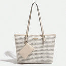 2024 Europe and the United States new women's handbag shoulder bag cross pattern simple fashion bag - M & M Global