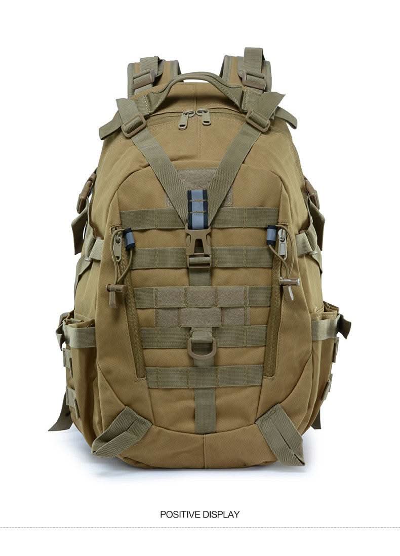 40L Tactical Backpack for Men Camping Hiking Backpacks Reflective Outdoor Travel Bags Survival Molle Climbing Rucksack Bag - M & M Global