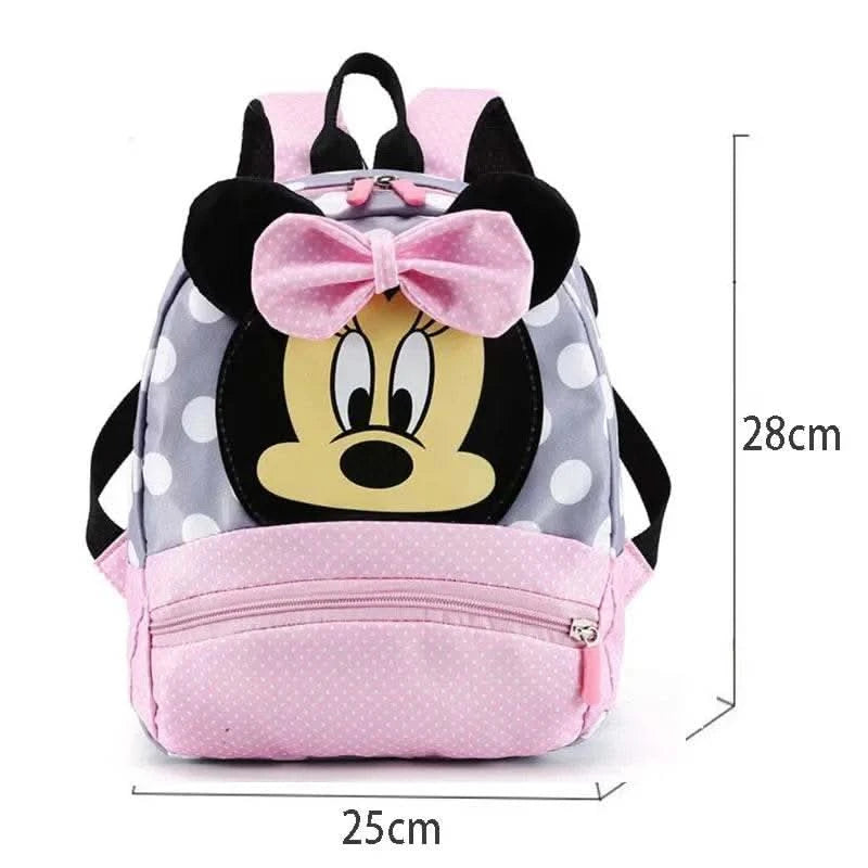 Disney Cartoon Backpack For Baby Boys Girls Minnie Mickey Mouse Children Lovely Schoolbag Kindergarten Schoolbag Kids Gift - M & M Global