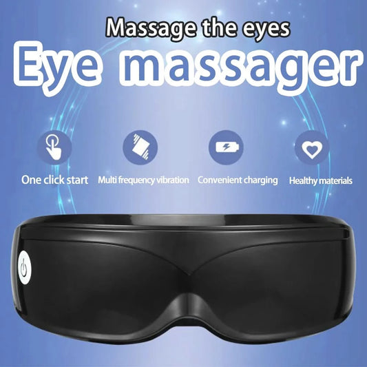 Eye massager with 9 modes and multi frequency vibration 22 magnets for eye massage caring for eye health and safety materials - M & M Global