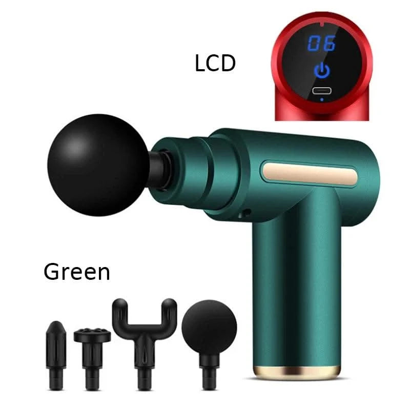 32/6 Speed Electric Massage Gun Slimming Body Neck Back Foot Leg Shoulder Massager Muscle Fascia Gun fitness Percussion Massager - M & M Global
