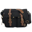 MUCHUAN Canvas Leather Men Messenger Bags   Big Satchel Shoulder Bags Male Laptop Briefcase Travel Handbag - M & M Global