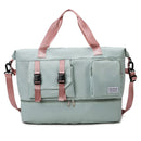 Sports Tote Gym Bag Travel Duffel Handbags for Women Shoulder Weekender Overnight Bag Dry Wet Yoga Workout Carryon Bags Pack