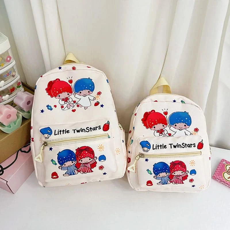 Sanrio Kuromi Hello Kitty My Melody Cinnamoroll Cartoon Backpack Cute Pompom Purin Pochacco School Bag For Adults Kids Sac A Dos - M & M Global