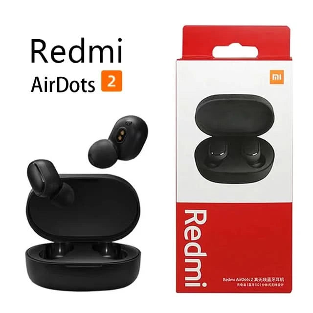 Xiaomi Redmi Airdots 2 Bluetooth Earphones Sport Music Gaming Outdoor Mini Wireless Headset with Mic Headphones In Ear Earbuds - M & M Global