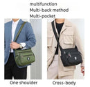 Business Fashion Men's Shoulder Bag Women's Crossbody Bag Large Capacity Multipurpose Travel Bags Tool Bag Oxford Cloth Material - M & M Global