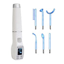 Blue High Frequency Facial Machine Screen Display Neon Electro Therapy Wand Glass Tube Anti Acne Spot Remove Skin Care Device - M & M Global
