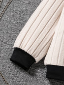 2-Piece Spring and Autumn Fashion Set for Girls Aged 4-8, Featuring a Round-Neck Knitted Top and Loose Knitted Pants, Suitable as Eid, Easter, Carnival, Spring Festival, or Holiday Gifts