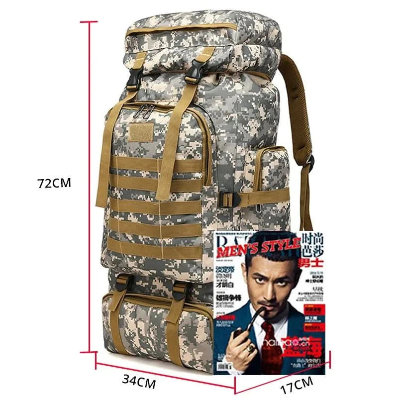 Rilibegan Men Travel Backpack Tactical Climbing Outdoor Hiking Camouflage Multifunctional Bag Men Backpack - M & M Global