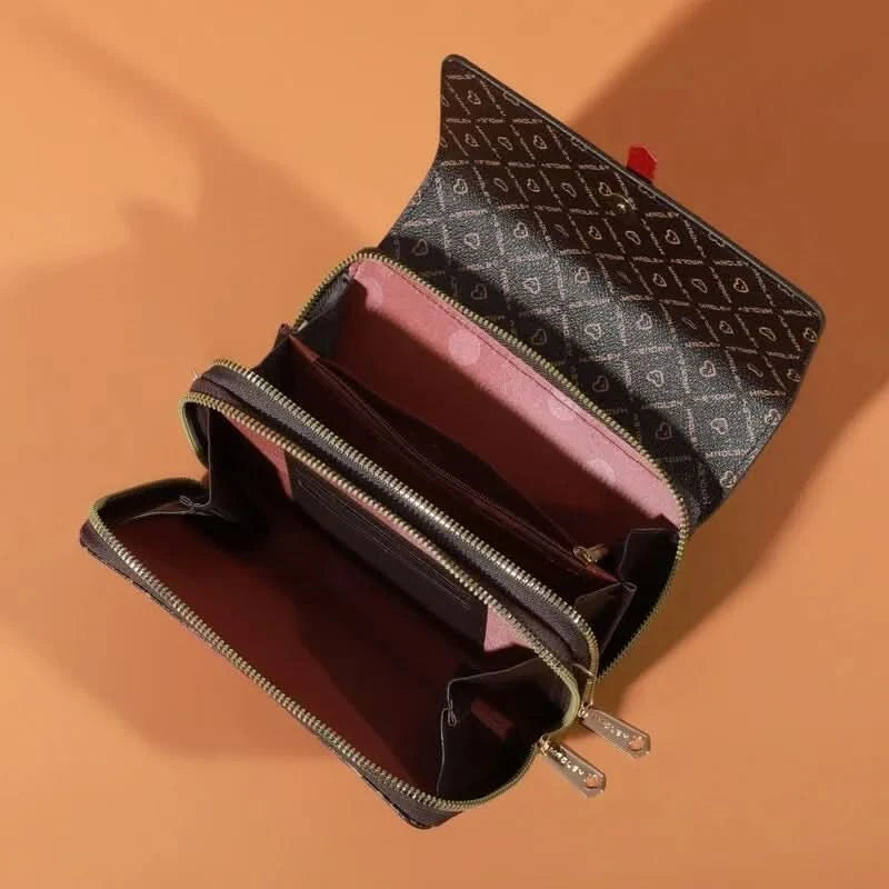 Mini Women's Wallet Handbag Multi Card Large Capacity Casual Shoulder Bag Mobile Phone Packet Fashion New Style Crossbody Wallet - M & M Global