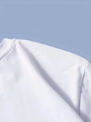 Summer men's 100% cotton casual loose oversized Italia print round neck short sleeved T-shirt top   Clothes Oversized T Shirt - M & M Global
