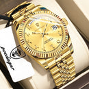POEDAGAR Fashion High Quality Men Clock Waterproof Date Week Watch For Man Stainless Steel Luxury Quartz Men's Watches Reloj+Box