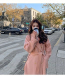Plus Size Trendy Korean Style Woolen Coat Women's Loose Midi Student Style Jacket Autumn Winter New Arrival Small Size Outerwear