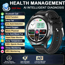 2026 New Nursing Grade ECG Health Smart Watch Blood Pressure Lipid Uric Acid 650nm Dual-Probelaser Heart Analysis Smartwatch