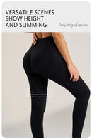Yoga Pants Lightweight Four-Way Stretch Solid Athleisure Leggings High Waist Plus Size Gym Tight Pants