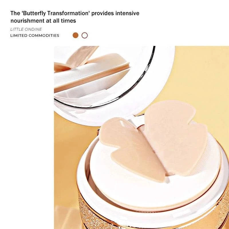Air Cushion BB Cream Butterfly Powder Puff Moisturizing Foundation Concealer Whitening Oil-control Waterproof Makeup Cosmetics - M & M Global