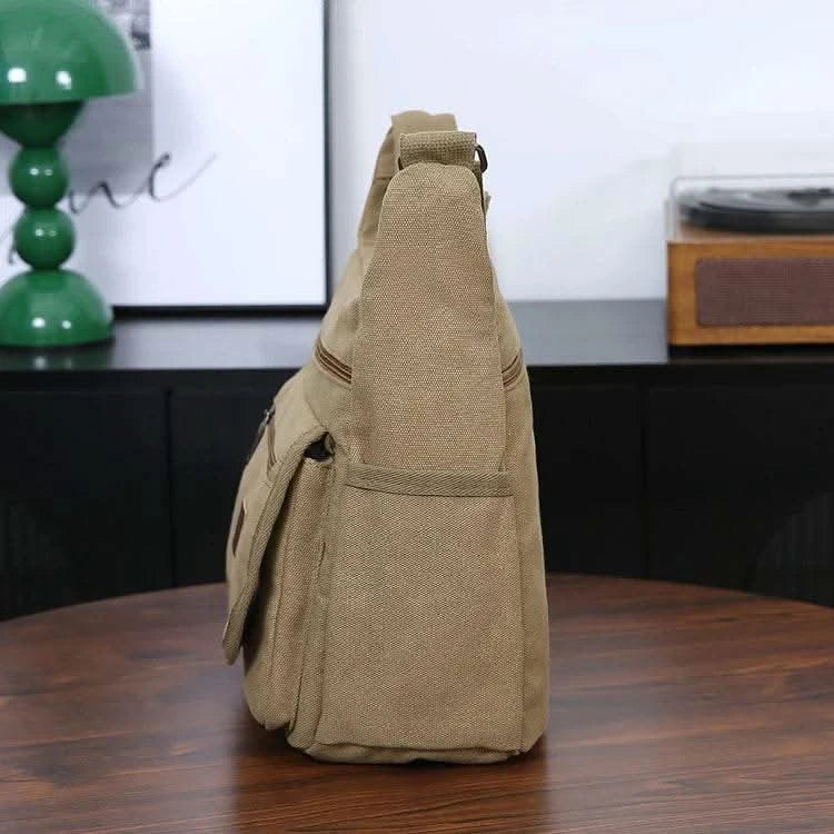 Casual shoulder bag, men's multi pocket crossbody bag, mailman bag, work bag, daily use - M & M Global