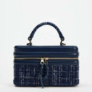 Women's bag 2024 autumn and winter new small square bag with hard single shoulder cross-body portable fashion box bag women - M & M Global