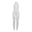 Weird Puss Sexy Peach Buttocks Jumpsuit Women Backless Halter Sleeveless Fitness Skinny Stretch Streetwear Sexy Activity Outfits