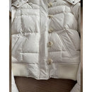 Y2K American Retro Fluffy Fur Collar Hooded Cotton Coat Women Solid Cream Winter Warm Slim Casual Jacket