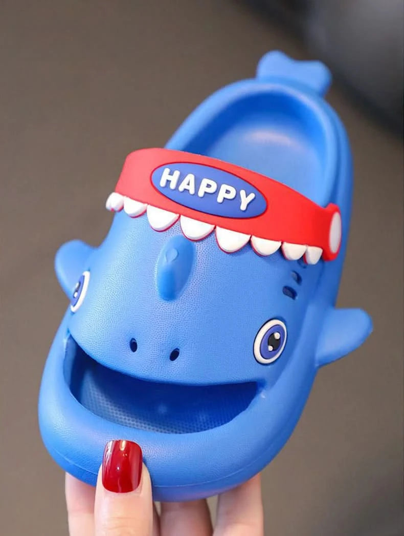Megalodon Shark Slippers Summer EVA Waterproof Anti-slip Garden Shoes Boys And Girls Outdoor Casual Beach Sandals For Kids - M & M Global