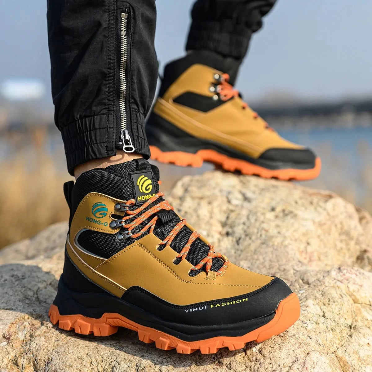 Safety Shoes Men Work Sneakers Indestructible Shoes Anti-smash Puncture-Proof Protective Shoes Steel Toe Construction Work Boots