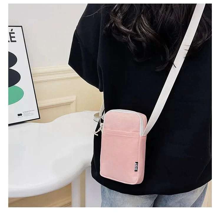 New Fashion Mobile Phone Bag Women's Messenger Bag All-match Mini Small Crossbody Bag Hanging Neck Coin Purse Vertical Handbag - M & M Global