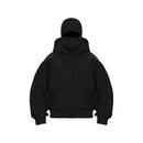 Men and women Balaclava Y2kGothic Harajuku winter new item double hooded sweatshirt men's hooded mask zipper sportswear