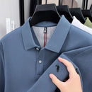 100% pure cotton fashionable men's brand Paul exquisite embroidered long sleeved spring autumn new comfortable casual POLO shirt