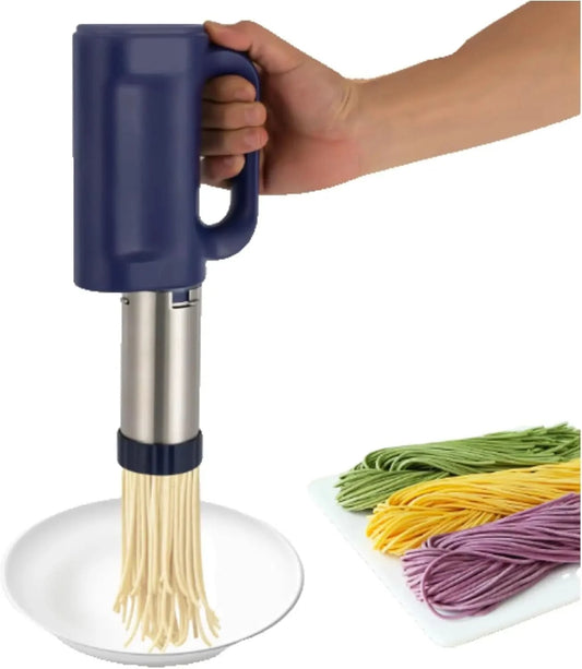 Handheld Electric Pasta Maker,Electric Pasta Machine,Stainless Steel Cordless Noodle Maker for Homes, Breakfast Stores, Restaura - M & M Global