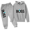 Spring Autumn Boys Girls Casual Fashion Print Pullover Long Sleeve Hoodie Tops+Pants Tracksuit 4-14 Years Children's Clothes - M & M Global