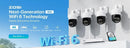 ZOSI 360° Smart Home Security Camera PTZ Auto Tracking Baby Monitor AI Panoramic HD Night Vision Indoor WiFi Surveillance Camera