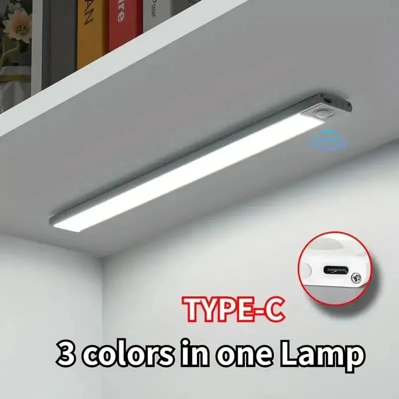 LED Motion Sensor Light Wireless USB Rechargeable Night Lamp Room Motion Detector Light Under Cabinet Lamp Night Lighting