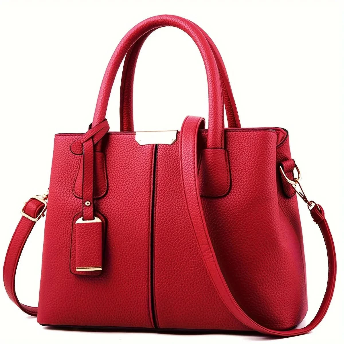 2024 new European and American foreign trade women bag lychee pattern fashion handbag shoulder bag oblique span bag - M & M Global
