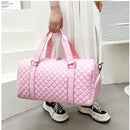 Duffle Tote Gym Fitness Bags for Woman PU Leather Handbag Travel Luggage Shoulder Sports Shoes Pocket Weekend Crossbody Bags
