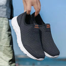 YRZL Men's Sneakers Breathable Mesh Men Casual Shoes Outdoor Non-Slip Big Size Loafers Walking Lightweight Male Tennis shoes - M & M Global