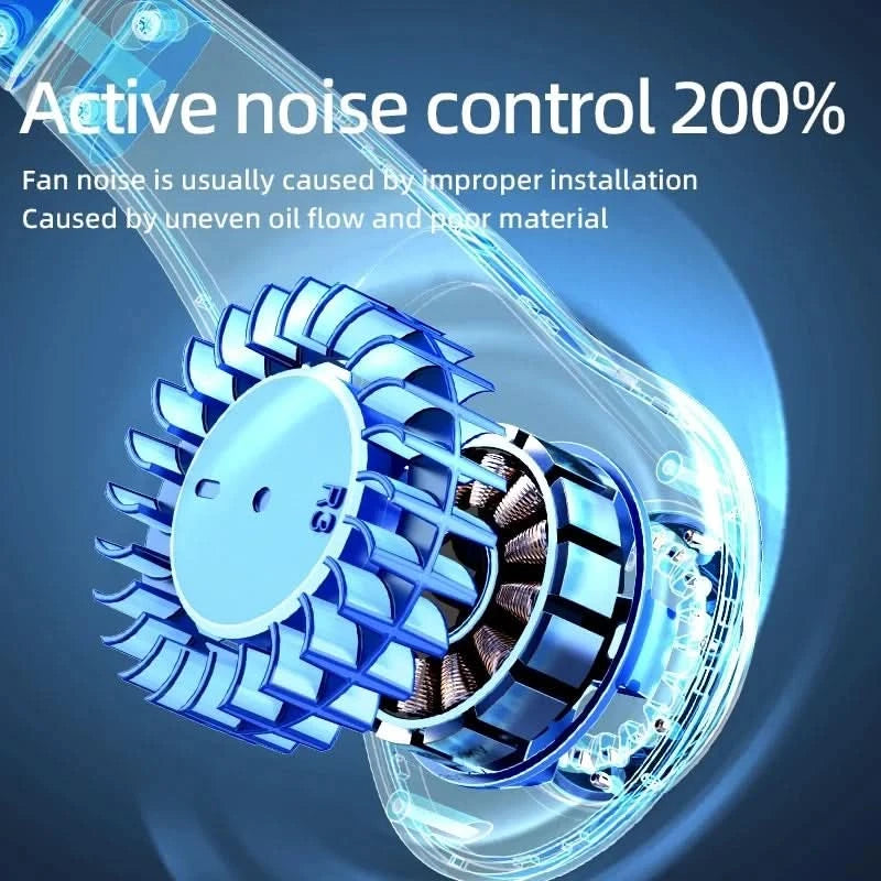 New Summer Portable Mini Hanging Neck Fan Bladeless Neckband Fan Digital Display Power Air Cooler USB Rechargeable Electric Fans - M & M Global