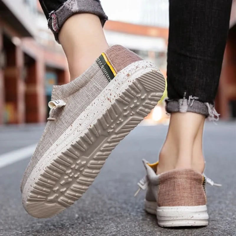 Men Canvas Shoes Lightweight Loafers Breathable Men Casual Shoes Male Vulcanized Shoe Driving Shoes Plus Size 48 Slip on Flats - M & M Global