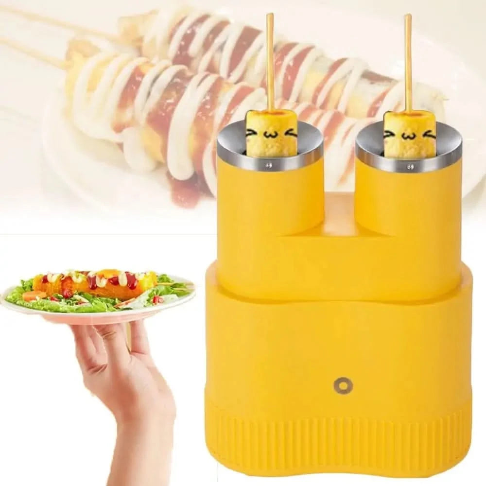 Double-tube Automatic Egg Roll Maker, Hot Dog Roll Maker Egg Cooker, Non Stick Omelet Maker, 7min Fast Cooking, Egg Hot Dog Brea - M & M Global
