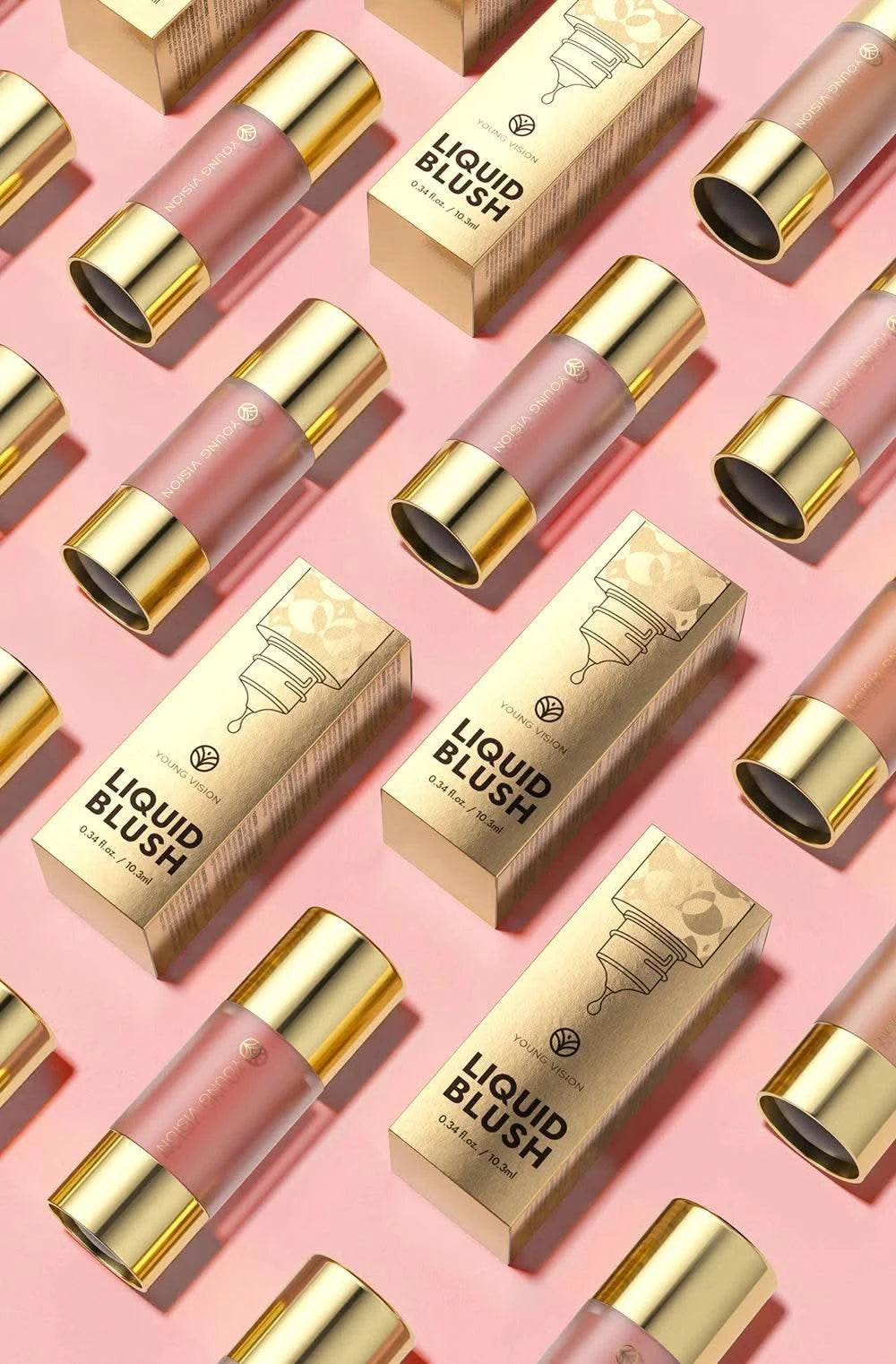 Dropper Liquid Blush Facial Rouge Contouring Brighten Plumper Nude Smooth Blush Stick Moisturize Lasting Good Complexion Makeup - M & M Global