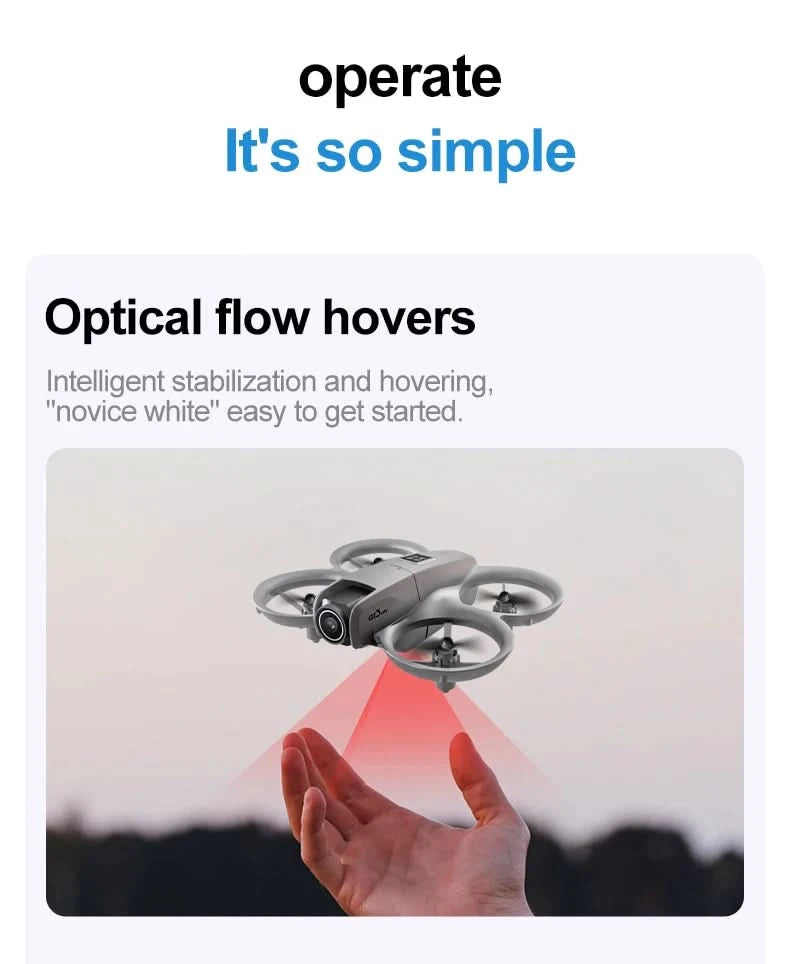 GT3 Drones Mini 8K HD Dual Camera Intelligent Obstacle Avoidances Aerial Photography Flyer Optical Flow Positioning Beginner UAV - M & M Global