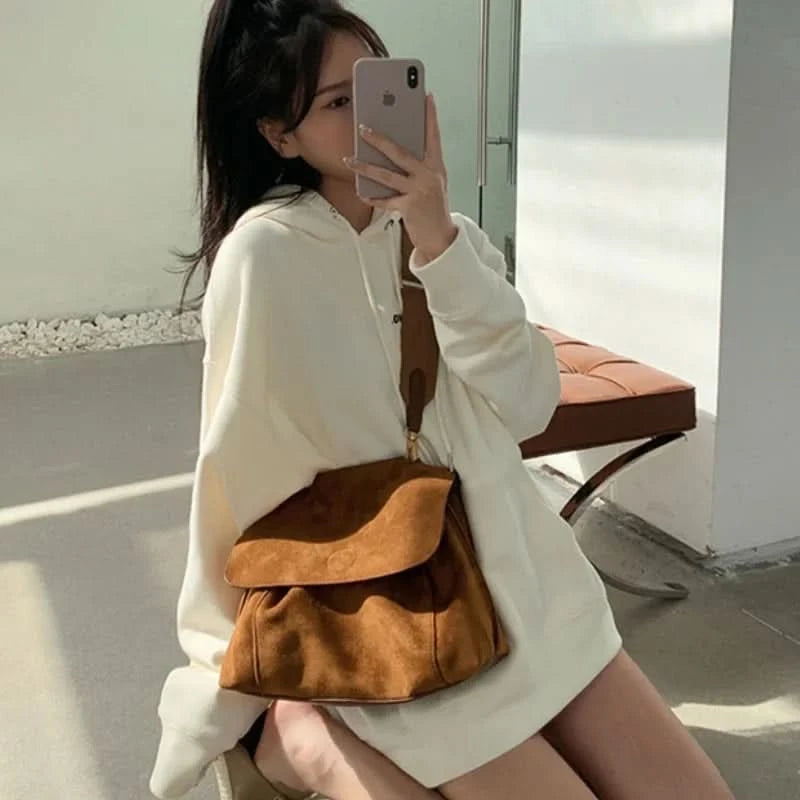 Winter Fashion Luxury Shoulder Bags for Women Retro Pu Leather Flap Crossbody Bag Lady Messenger Handbag Clutch Purse - M & M Global